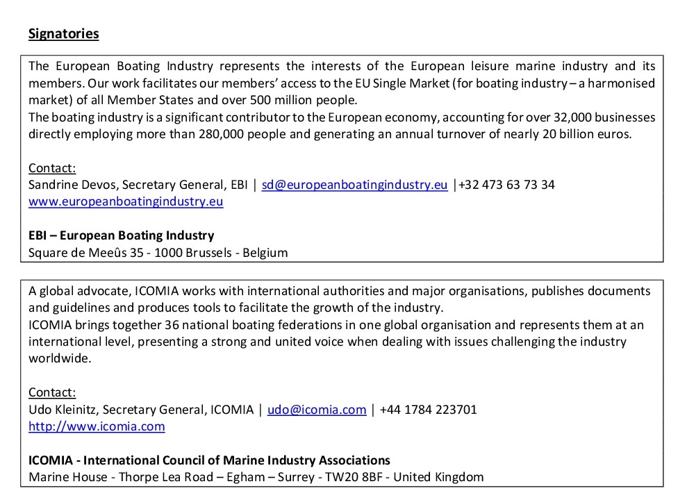 Joint letter EBI ICOMIA trade war img2 small